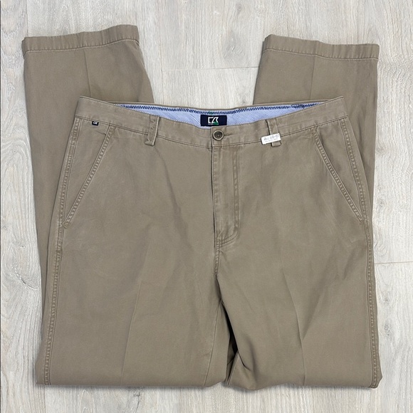 🔥BUNDLESALE Mens 38/36 Cutter & Buck Tan Chinos Khakis - Picture 1 of 5